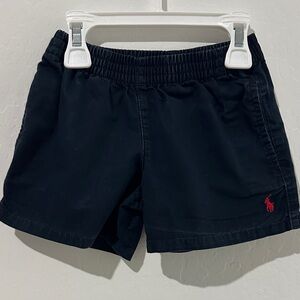 Ralph Lauren Navy Shorts with Red Logo